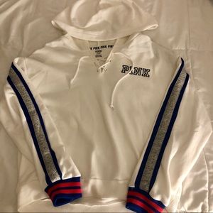 NWOT VS PINK hoodie with lace up design
